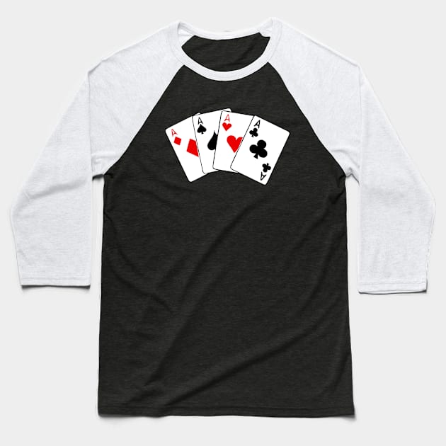 Four Aces Baseball T-Shirt by KayBee Gift Shop